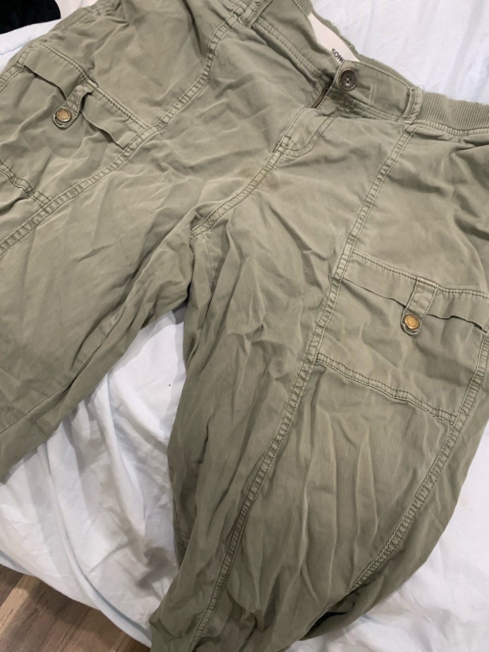 Sonoma Olive Cargo Pants with Utility Pockets